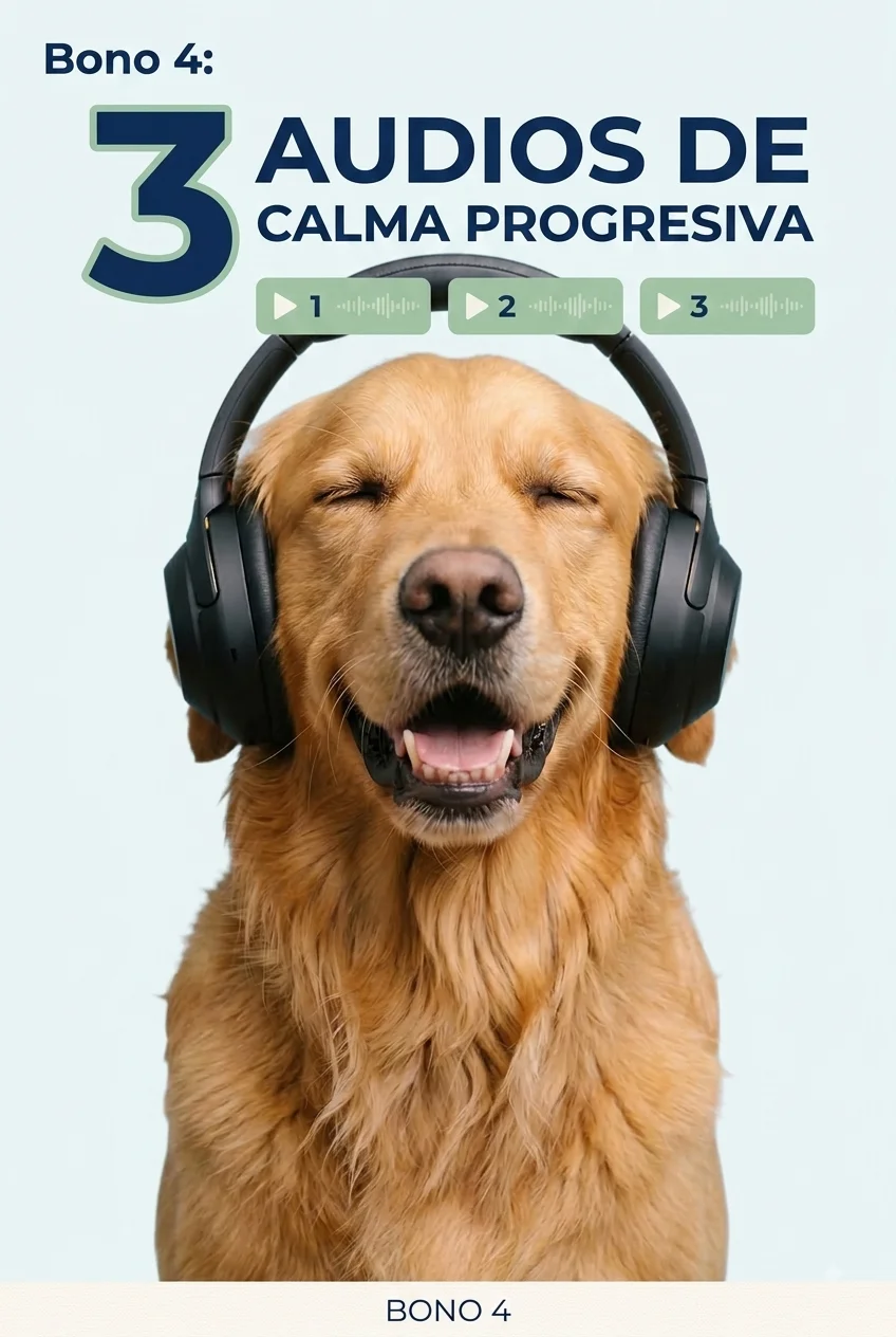 Móvil reproduciendo los audios de calma junto a unos auriculares