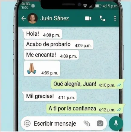 Testimonio por WhatsApp de Juán Sánez