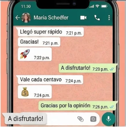 Testimonio por WhatsApp de María Scheefer
