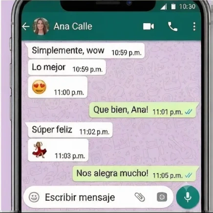 Testimonio por WhatsApp de Ana Calle